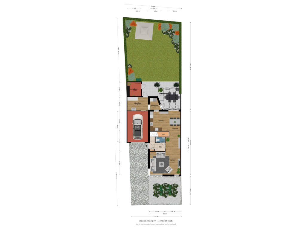 Bekijk plattegrond van TUIN van Bronneberg 17