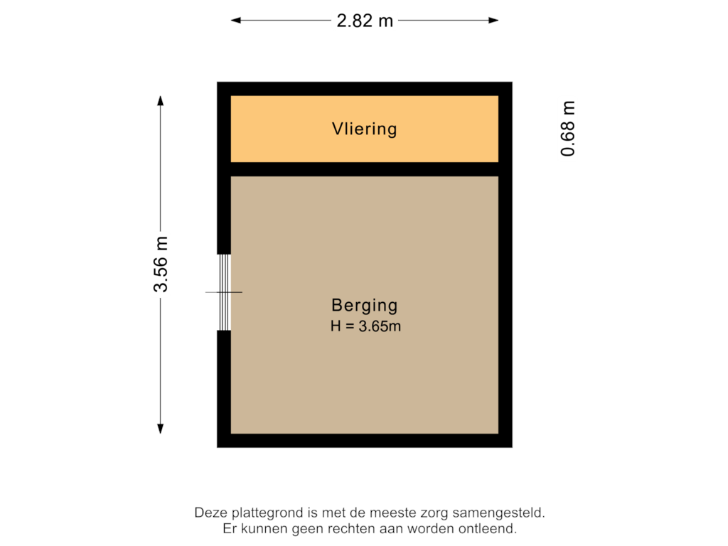 Bekijk plattegrond van Berging van Vossestaart 1