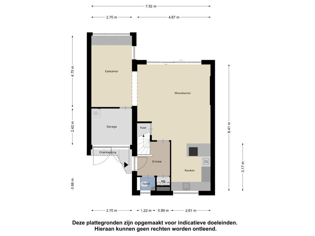 Bekijk plattegrond van Begane Grond van Chopinstraat 57