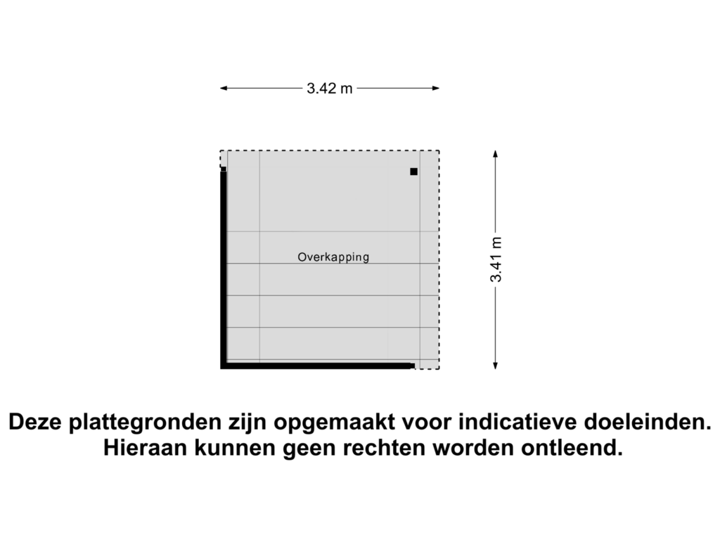 Bekijk plattegrond van Overkapping van Chopinstraat 57