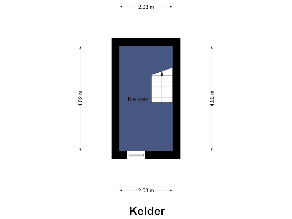 View floorplan of Kelder of Beatrixlaan 59