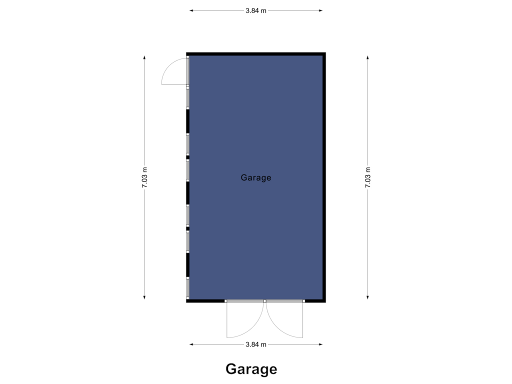 View floorplan of Garage of Beatrixlaan 59