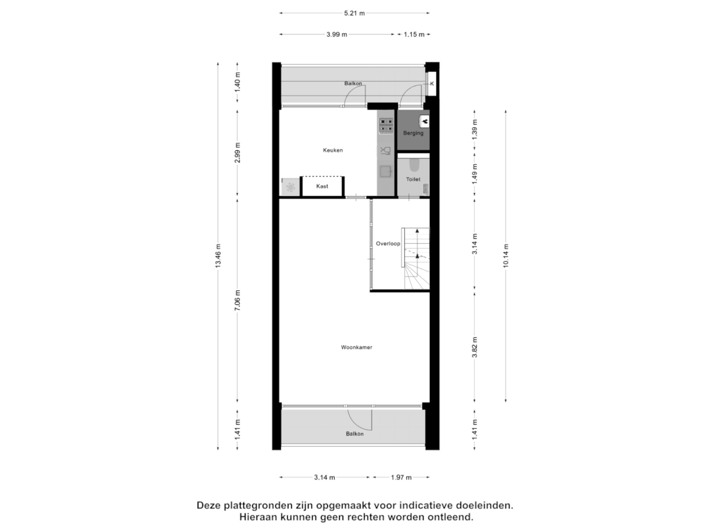 Bekijk plattegrond van Eerste Verdieping van Anna-Hoevestraat 49