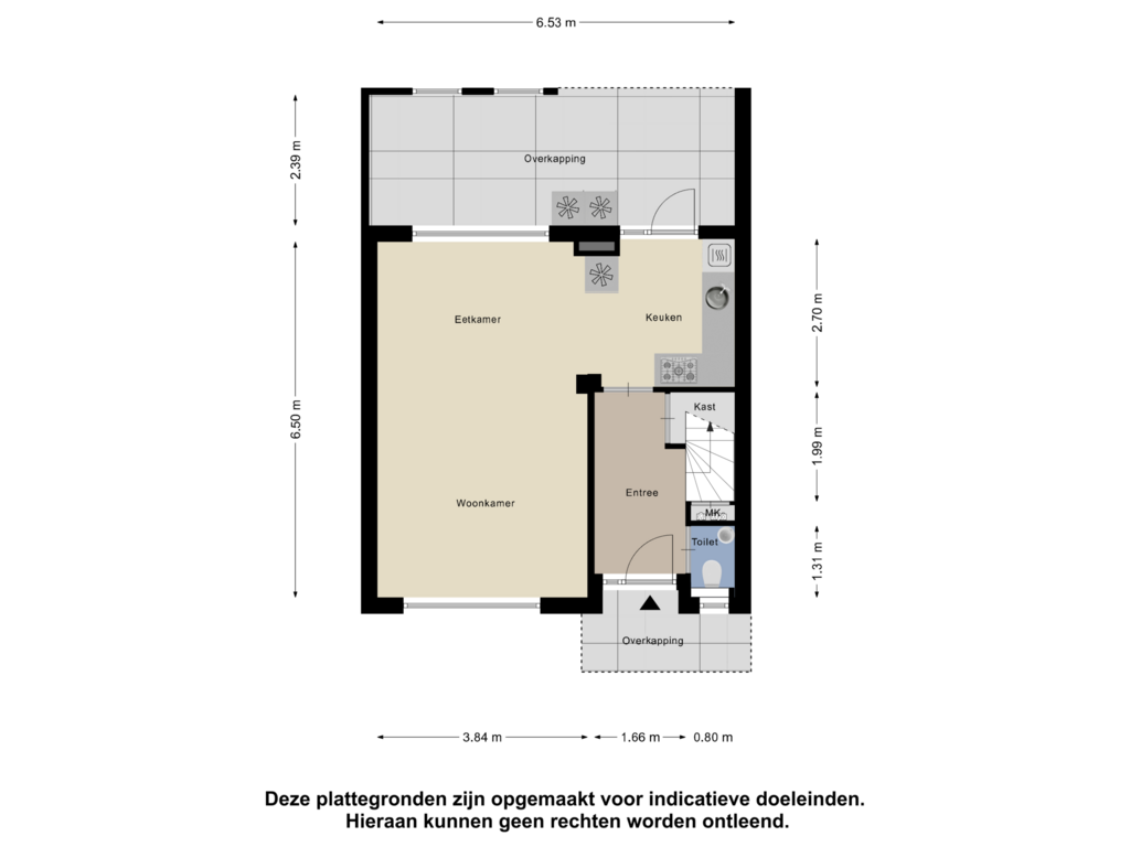 View floorplan of Begane Grond of Johannes Vermeerlaan 84