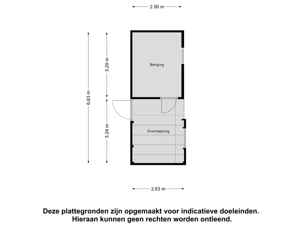 View floorplan of Berging of Johannes Vermeerlaan 84