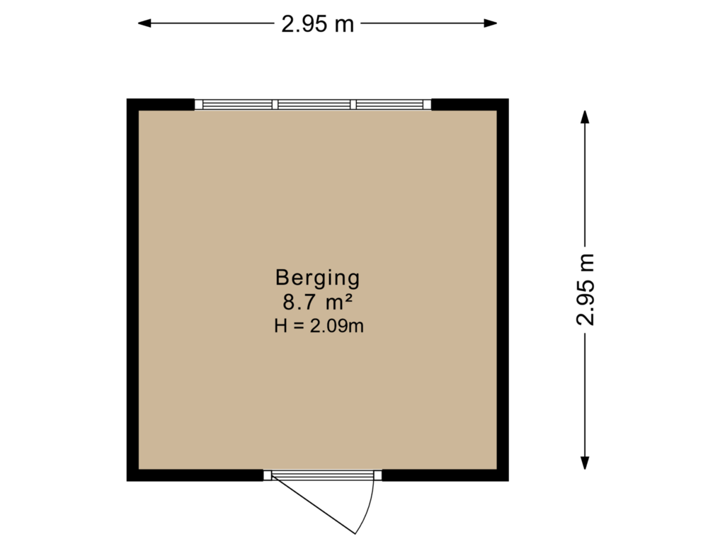 Bekijk plattegrond van Berging van De Snikke 5