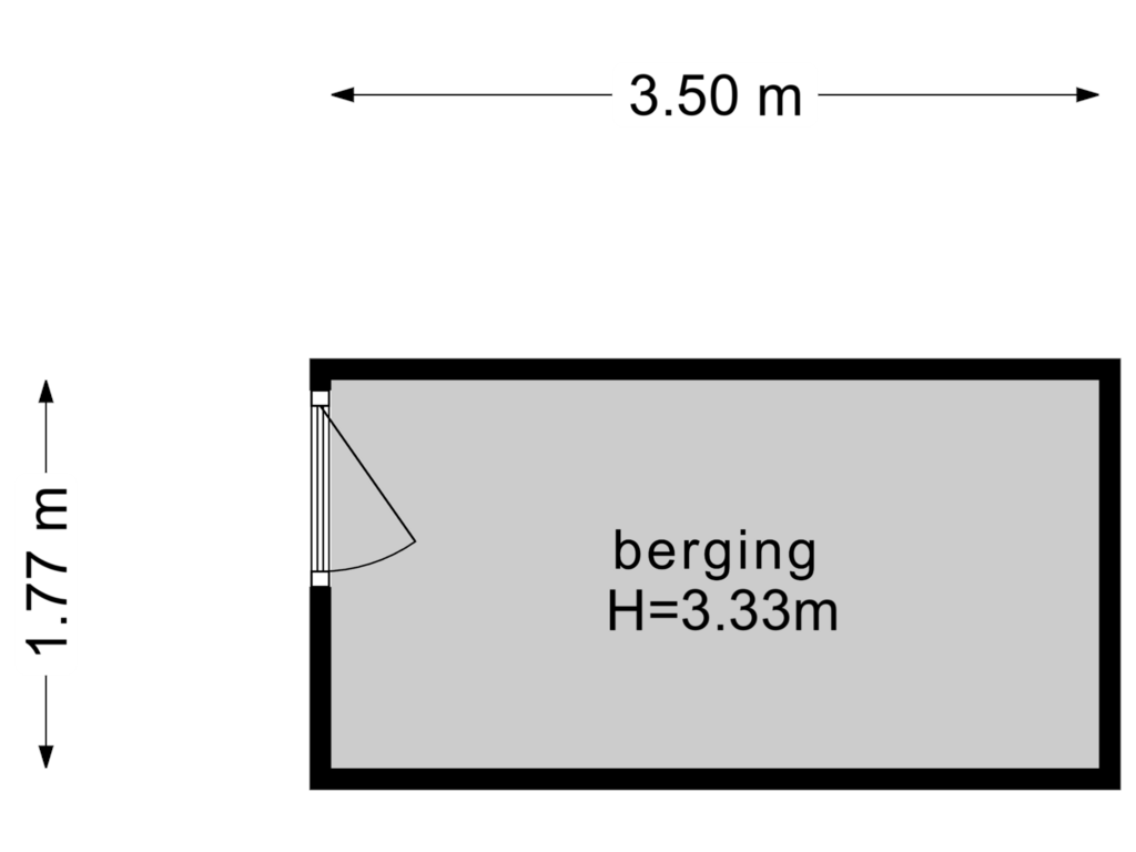 Bekijk plattegrond van Berging van Valkhofplein 26