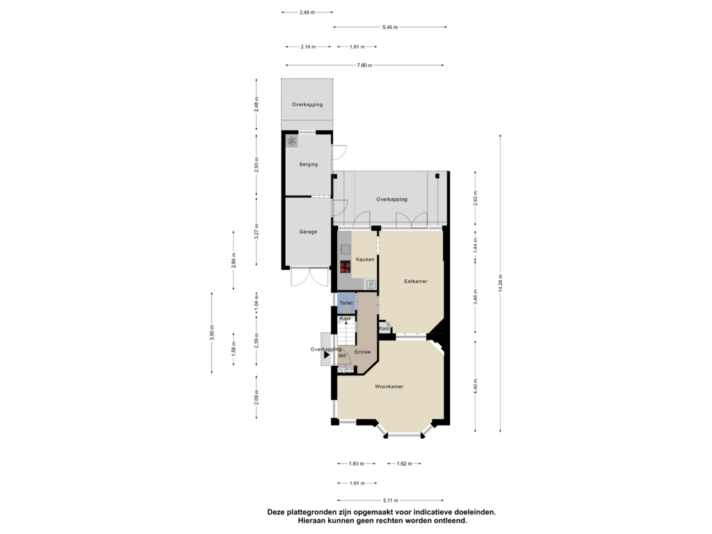 Bekijk plattegrond van Begane Grond van Brakenburgstraat 8