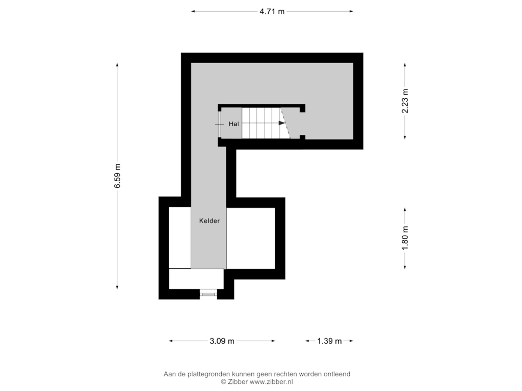 Bekijk plattegrond van Kelder van Zuppeldseweg 4