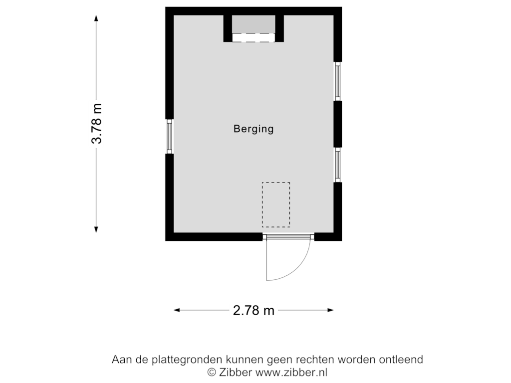 Bekijk plattegrond van Berging van Zuppeldseweg 4