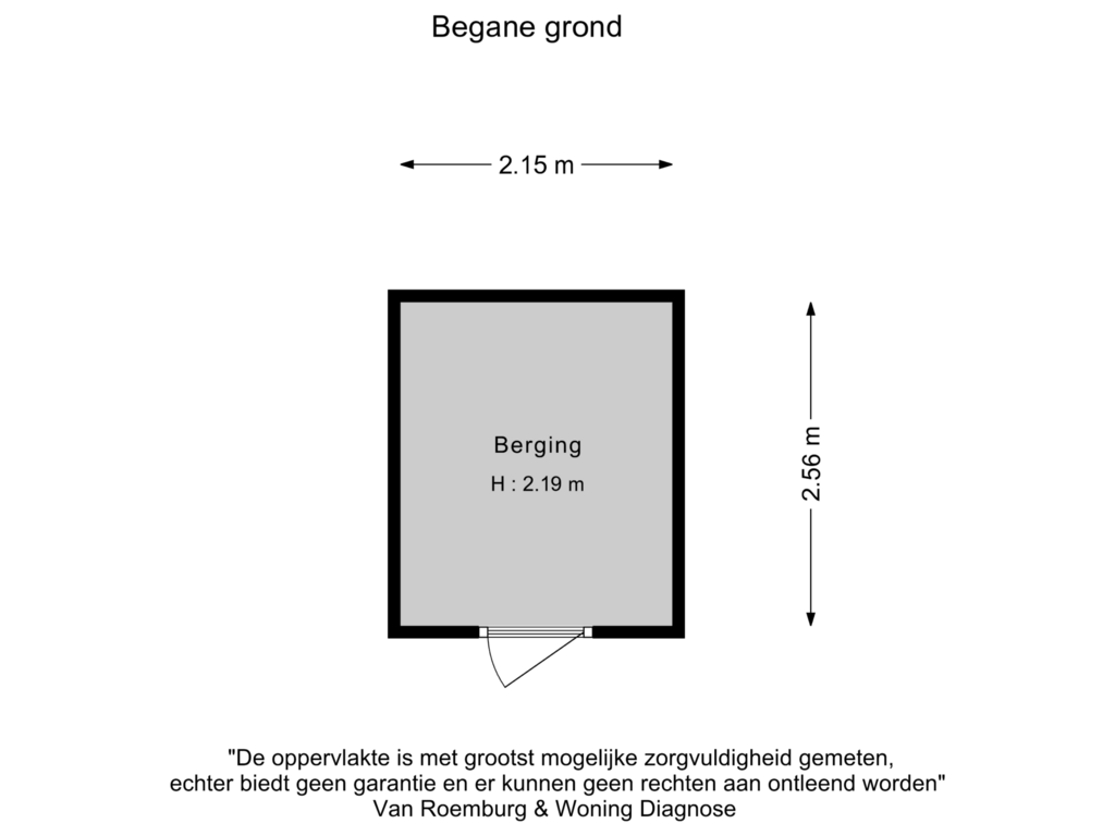 View floorplan of Berging of Palmweg 1