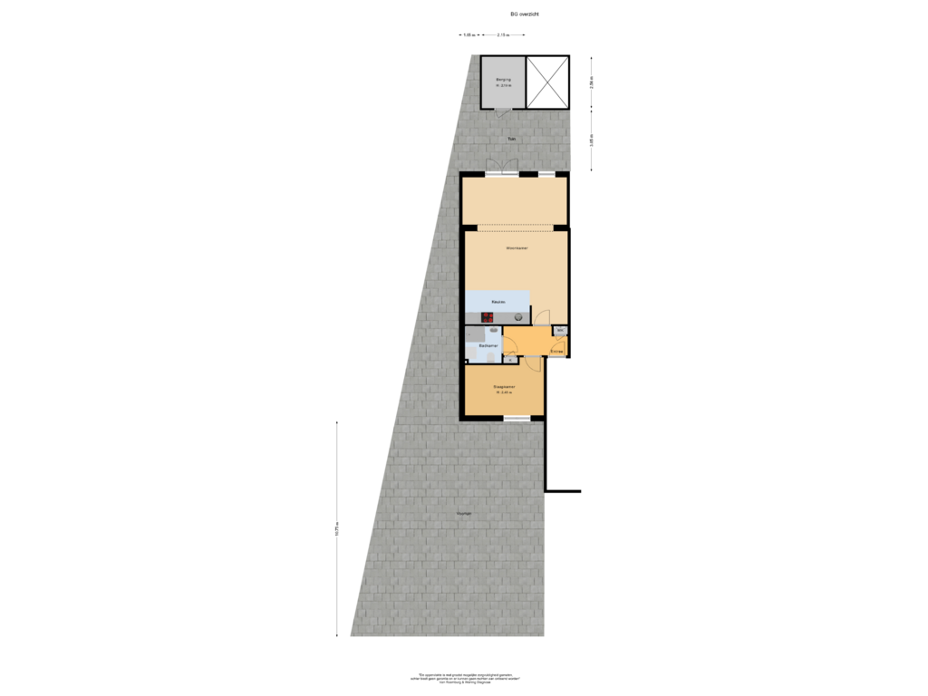 View floorplan of BG overzicht of Palmweg 1