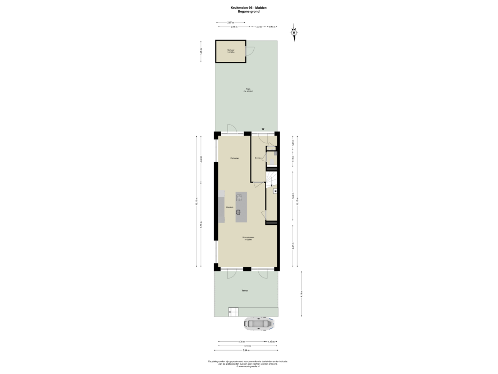 View floorplan of Begane_grond of Kruitmolen 96