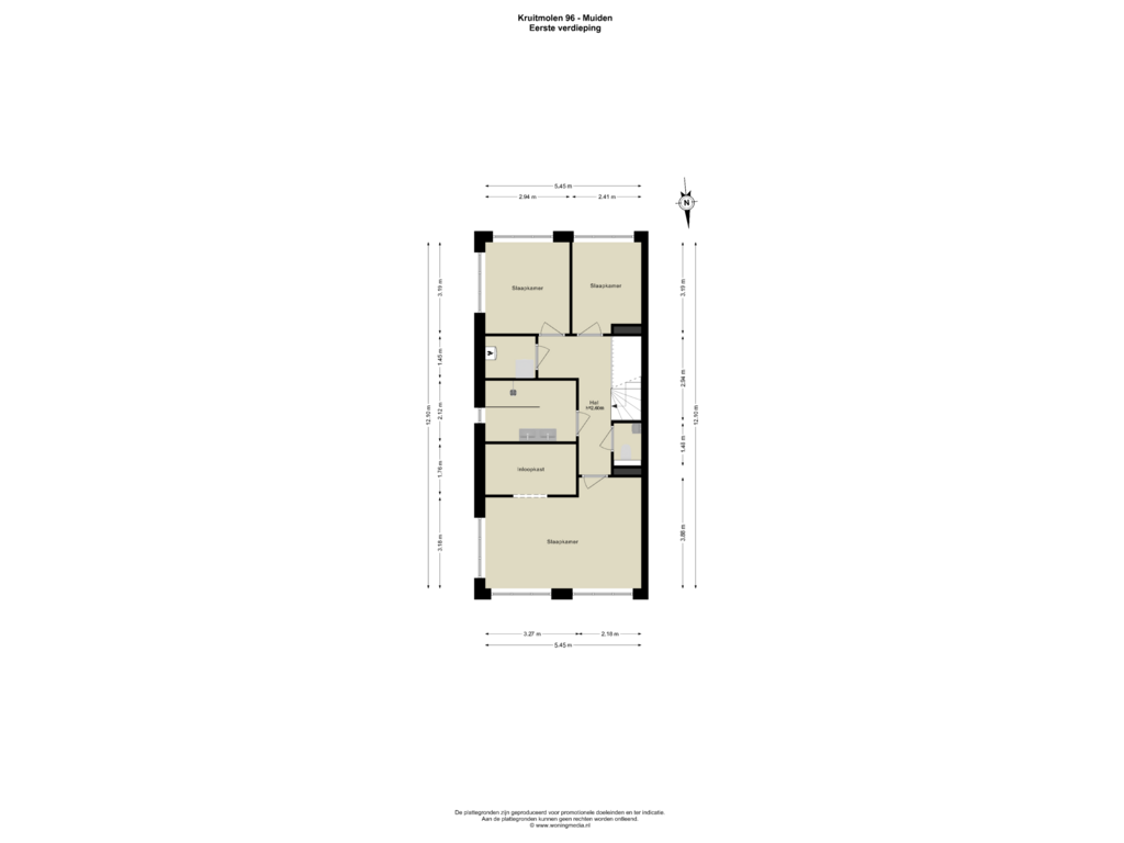 View floorplan of 1e_verd of Kruitmolen 96