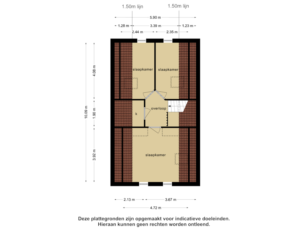 Bekijk plattegrond van 1e verdieping van Barrièreweg 20