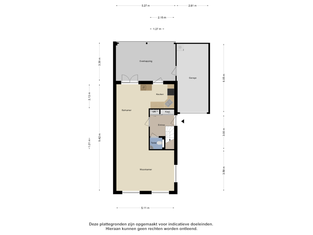 Bekijk plattegrond van Begane Grond van Betuwehof 106