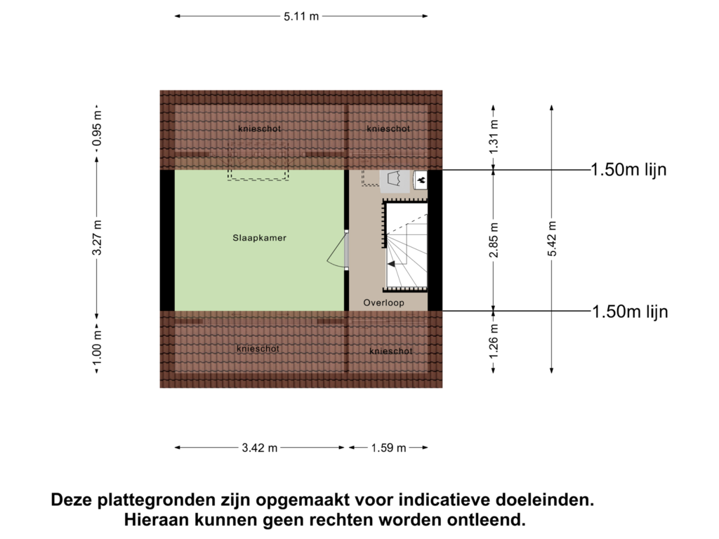 Bekijk plattegrond van Tweede Verdieping van Betuwehof 106