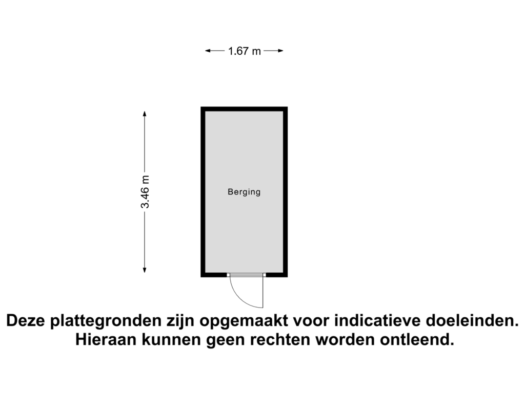 Bekijk plattegrond van Berging van Linnaeusstraat 230