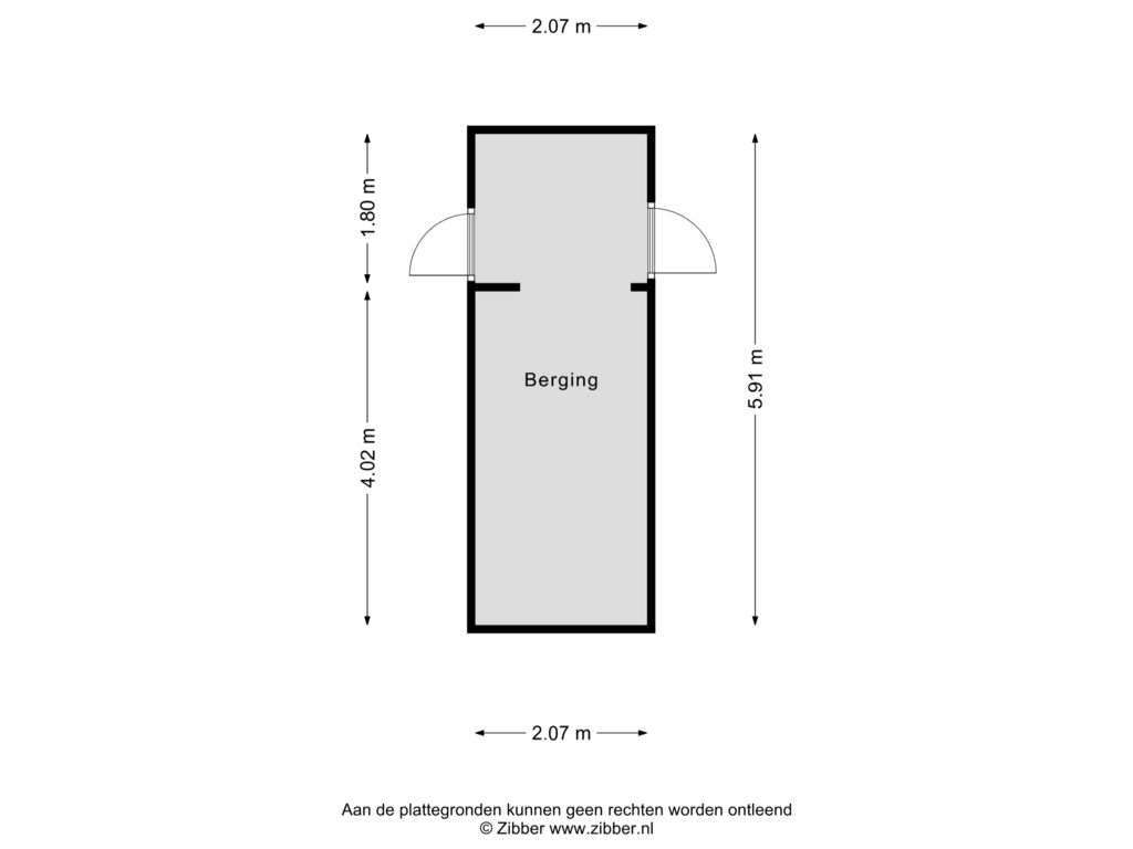 View floorplan of Berging of Stuimellaan 41