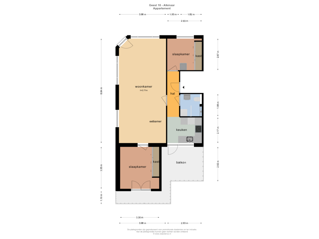 Bekijk plattegrond van APPARTEMENT van Geest 18