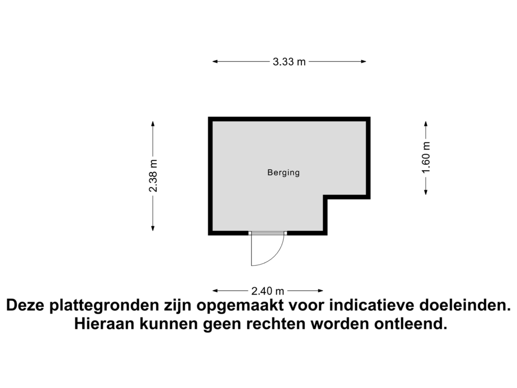 Bekijk plattegrond van Berging van Enkelspoor 2