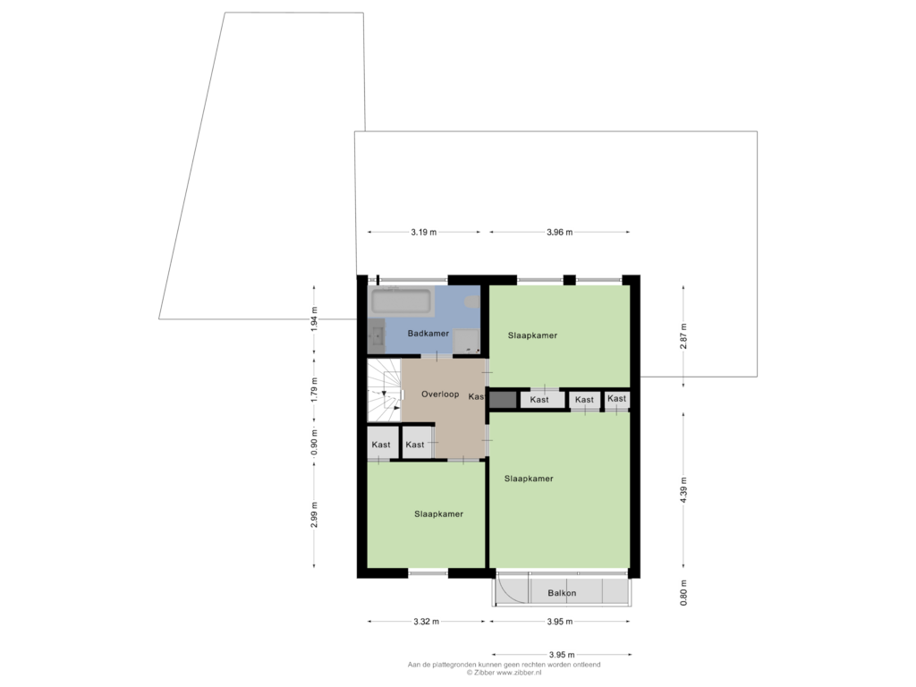 Bekijk plattegrond van Eerste verdieping van Tonterstraat 17