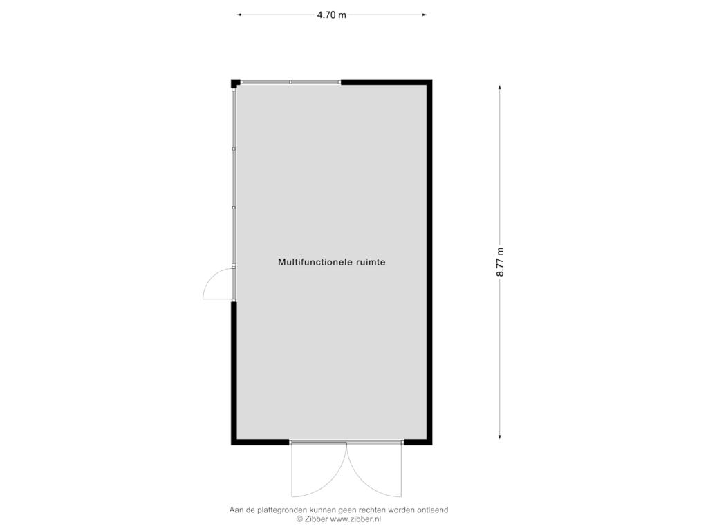 Bekijk plattegrond van Bijgebouw van Tonterstraat 17