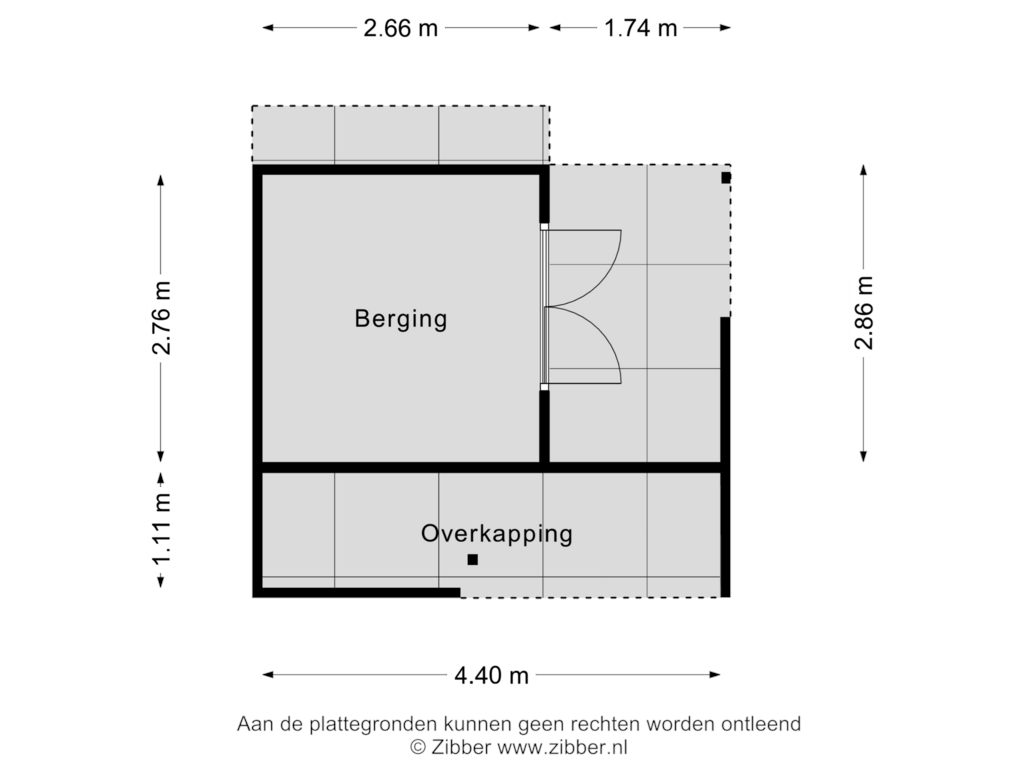 Bekijk plattegrond van Berging van Tonterstraat 17