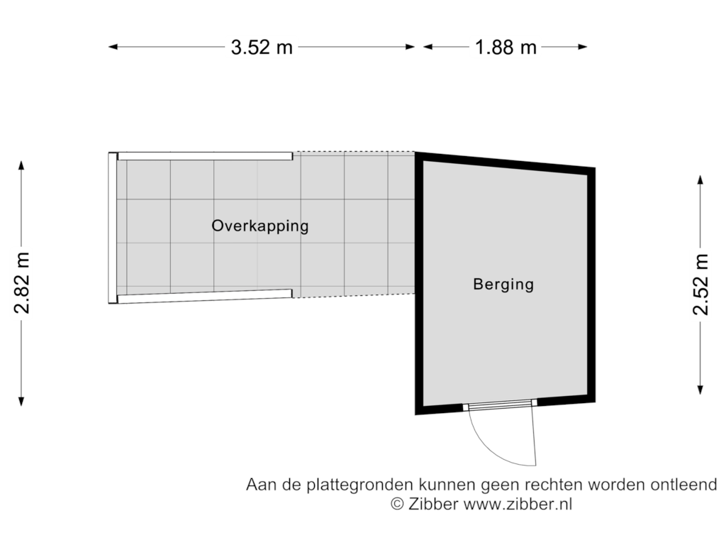 Bekijk plattegrond van Berging van Molenweg 77