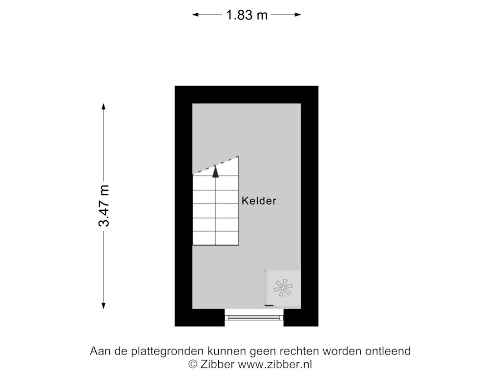 Bekijk plattegrond van Kelder van Molenweg 77