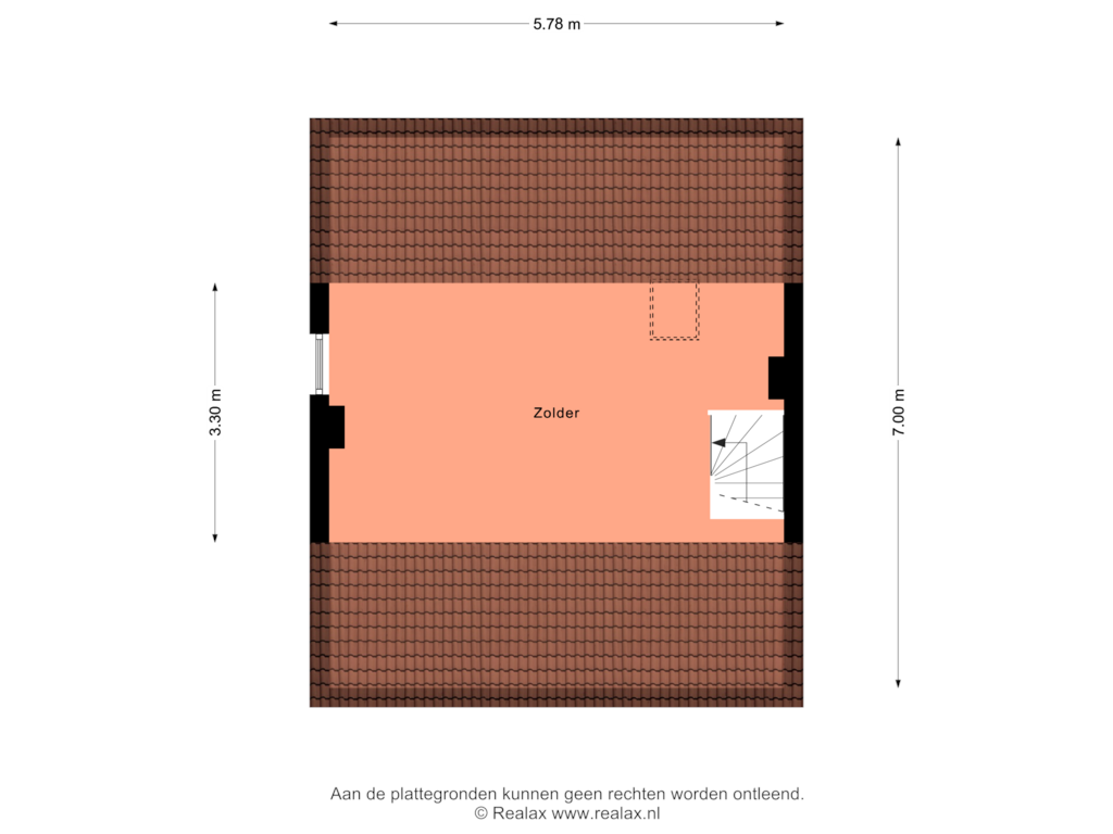 Bekijk plattegrond van Verdieping 2 van Jac. van Maerlantlaan 32