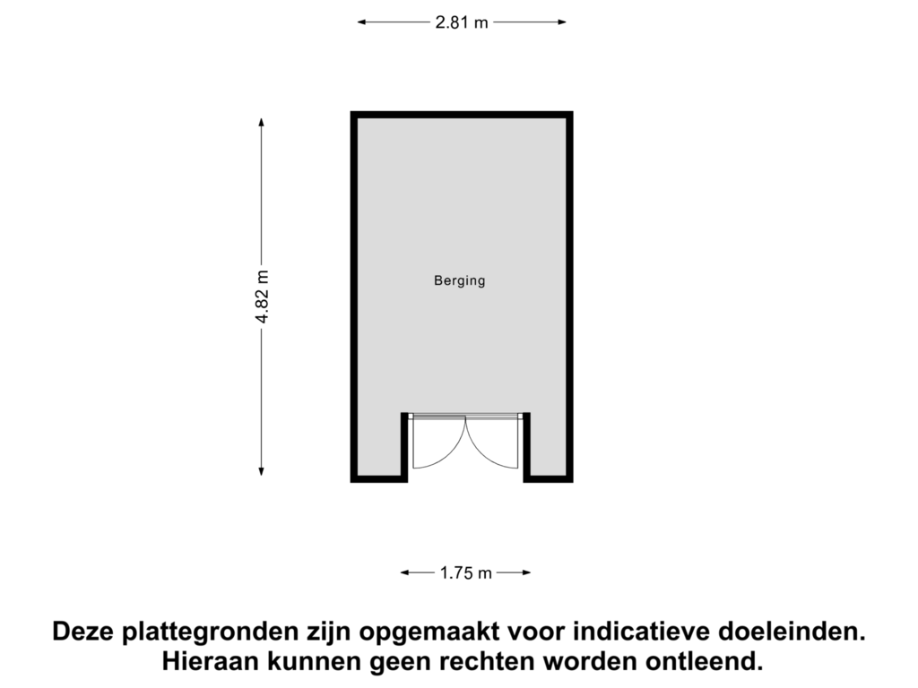 View floorplan of Berging of De Schutsboom 3