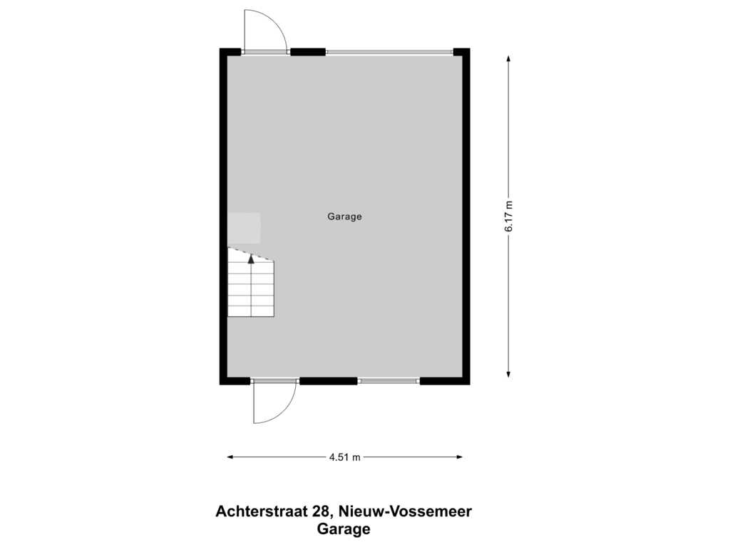 Bekijk plattegrond van Garage van Achterstraat 28