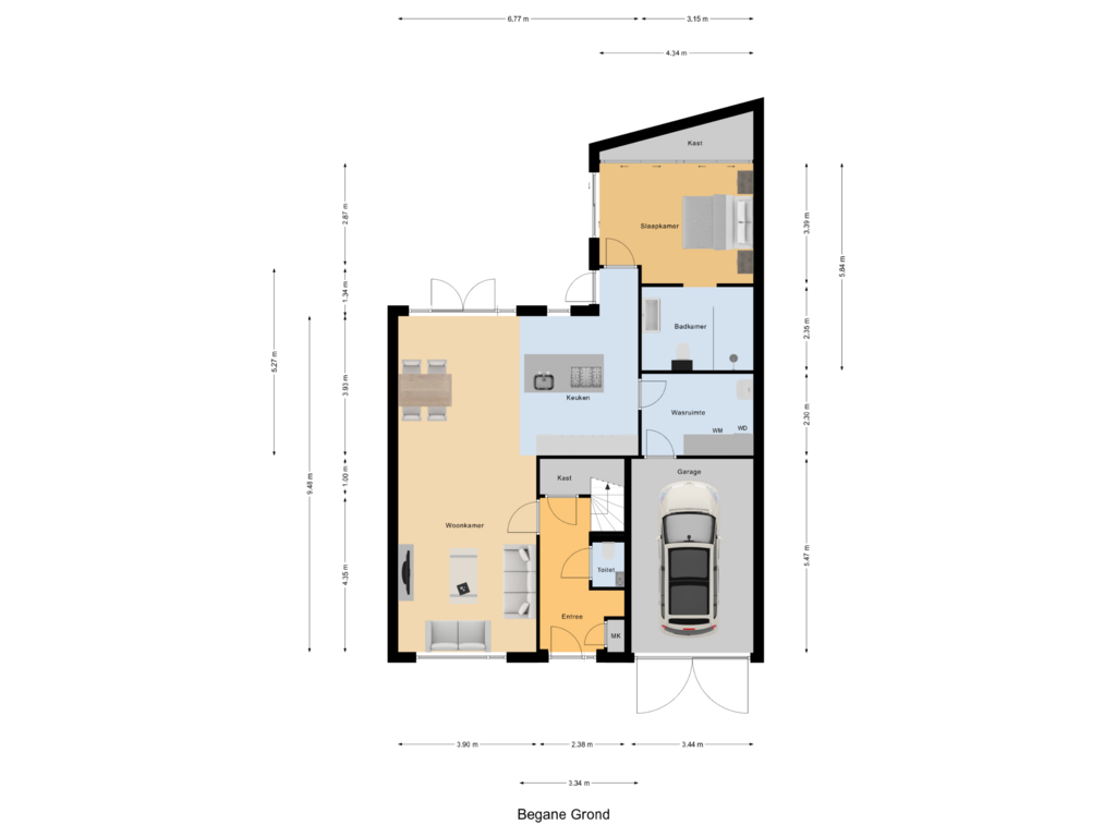 Bekijk plattegrond van Begane Grond van Haerenshof 1