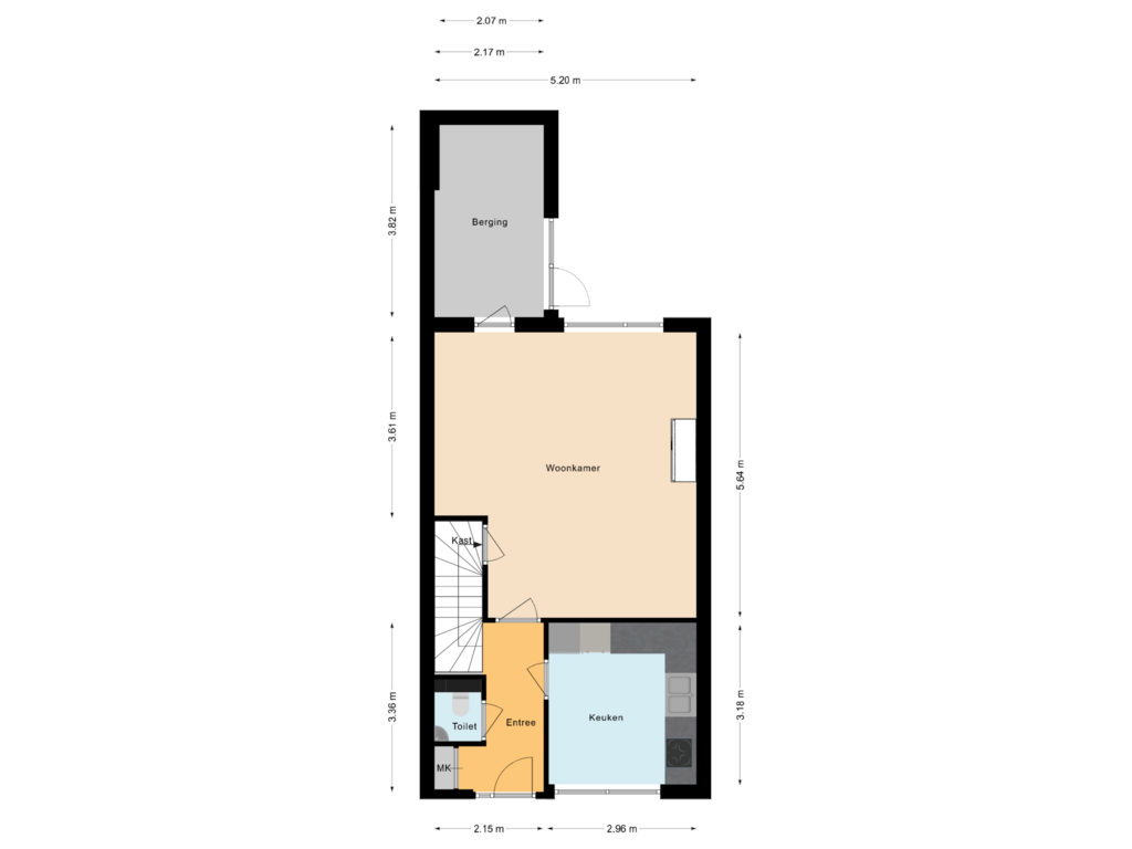 Bekijk plattegrond van Begane grond van G.H. Roeterdinkstraat 3