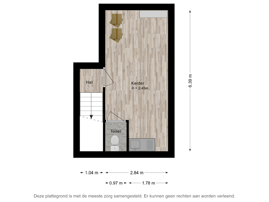 View floorplan of Kelder of Schrouwenberg 4