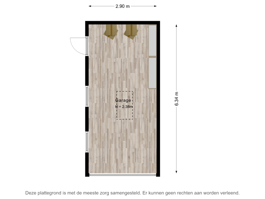 View floorplan of Garage of Schrouwenberg 4