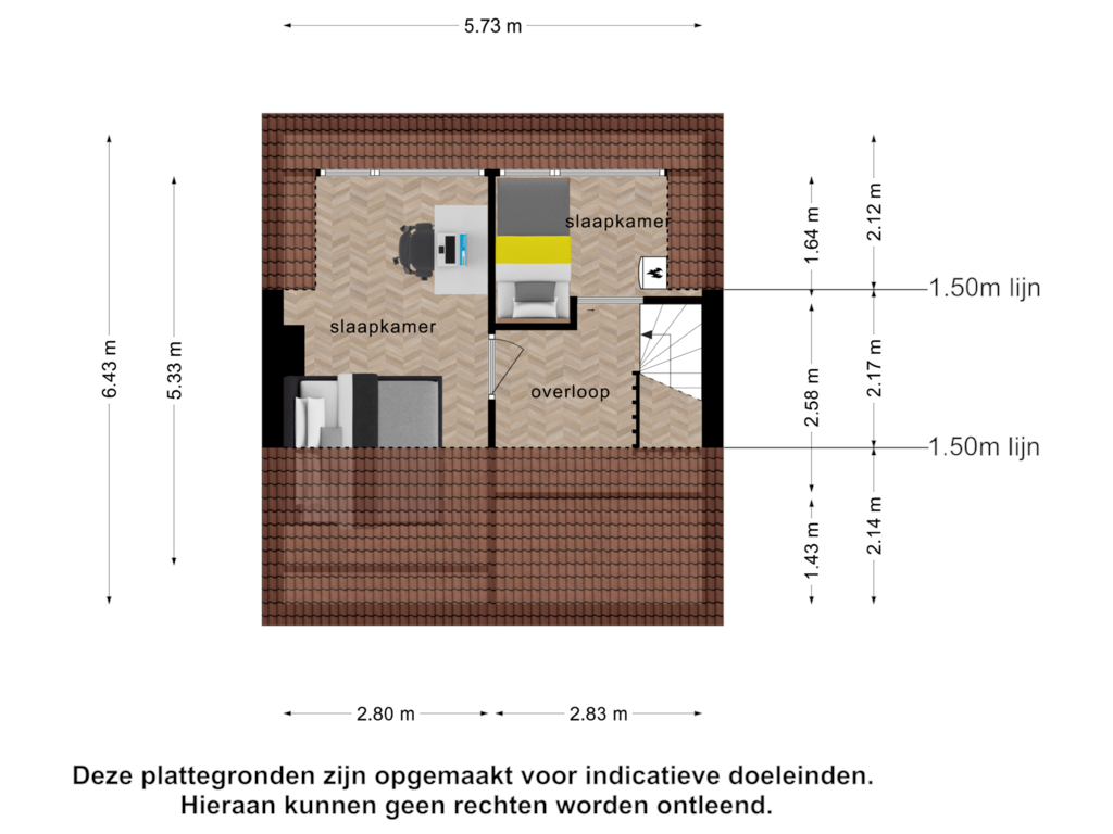 Bekijk plattegrond van 3_2e verdieping van De Meij van Streefkerkstraat 13