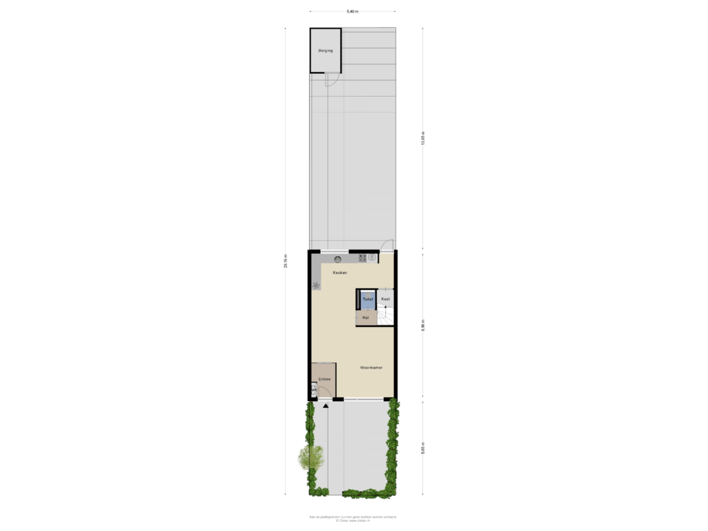 Bekijk plattegrond van Begane grond_tuin van Muntstraat 84