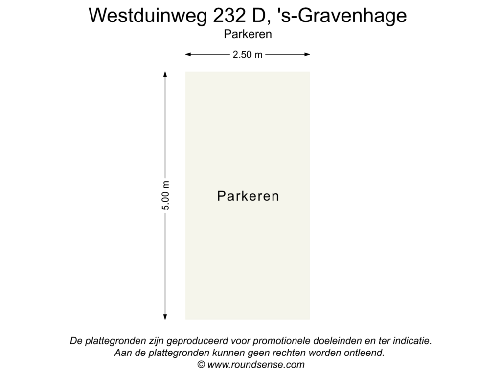 View floorplan of Parkeren of Westduinweg 232-D