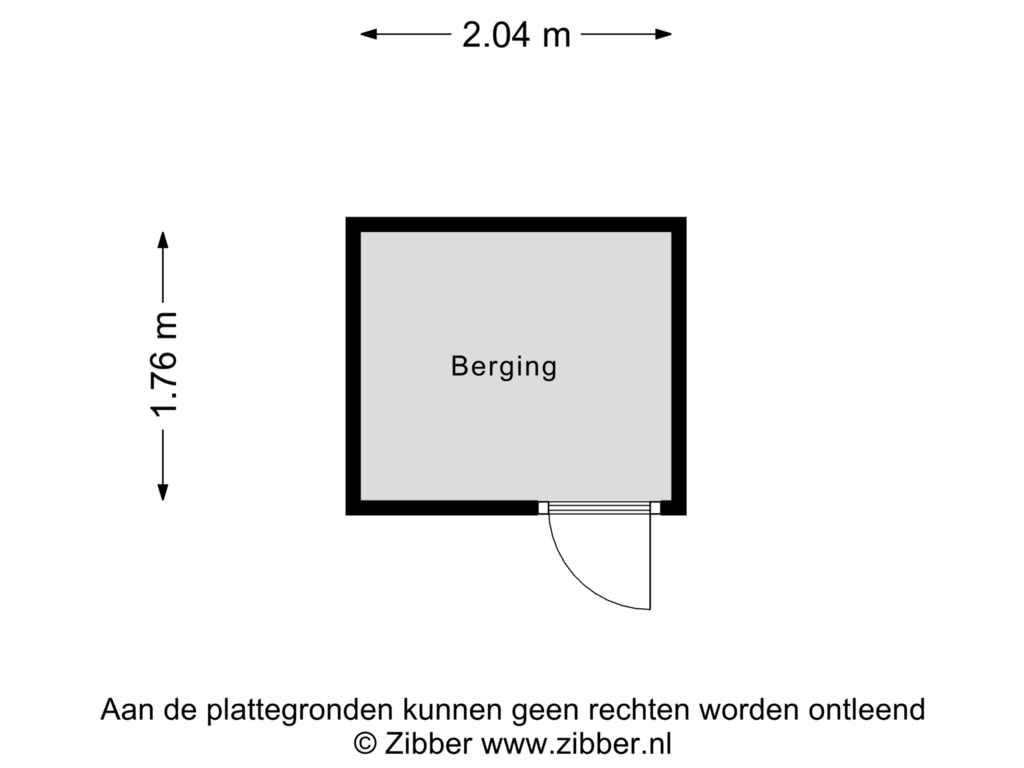 Bekijk plattegrond van Berging van Putgraaf 92