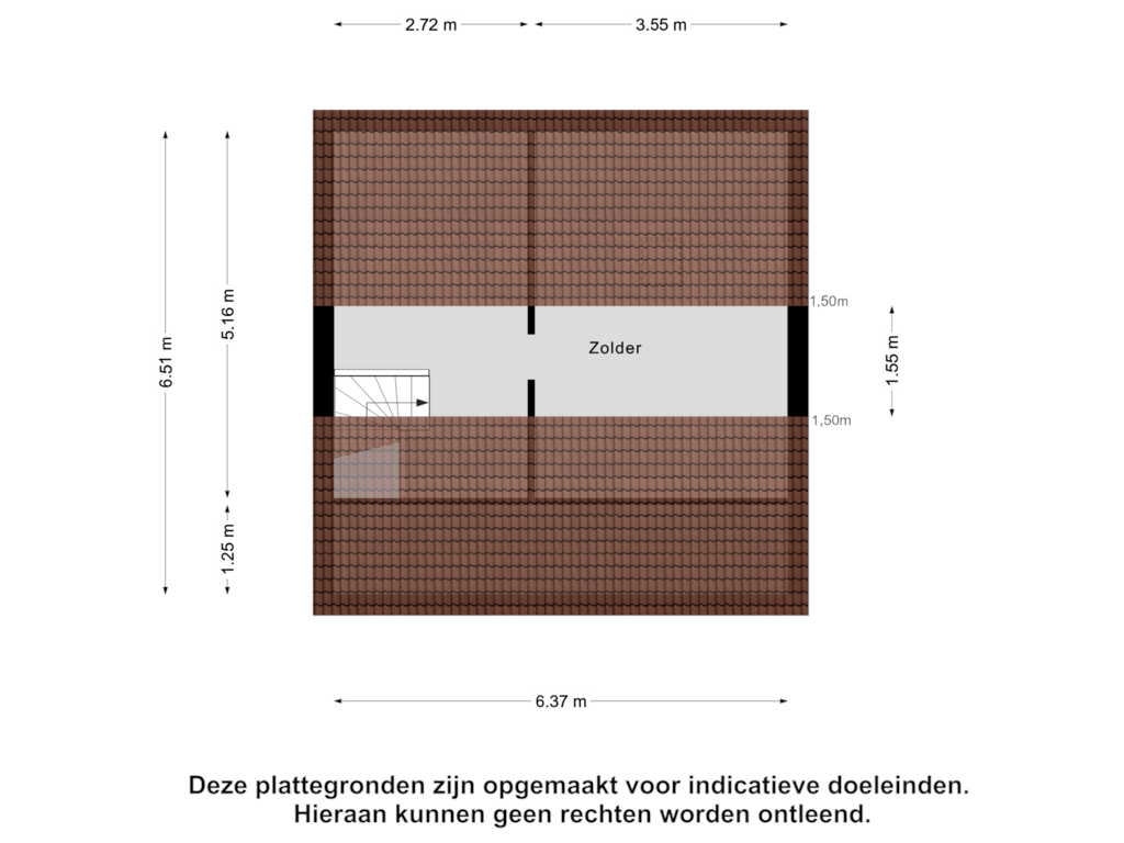 Bekijk plattegrond van Zolder van van Kuijkstraat 11