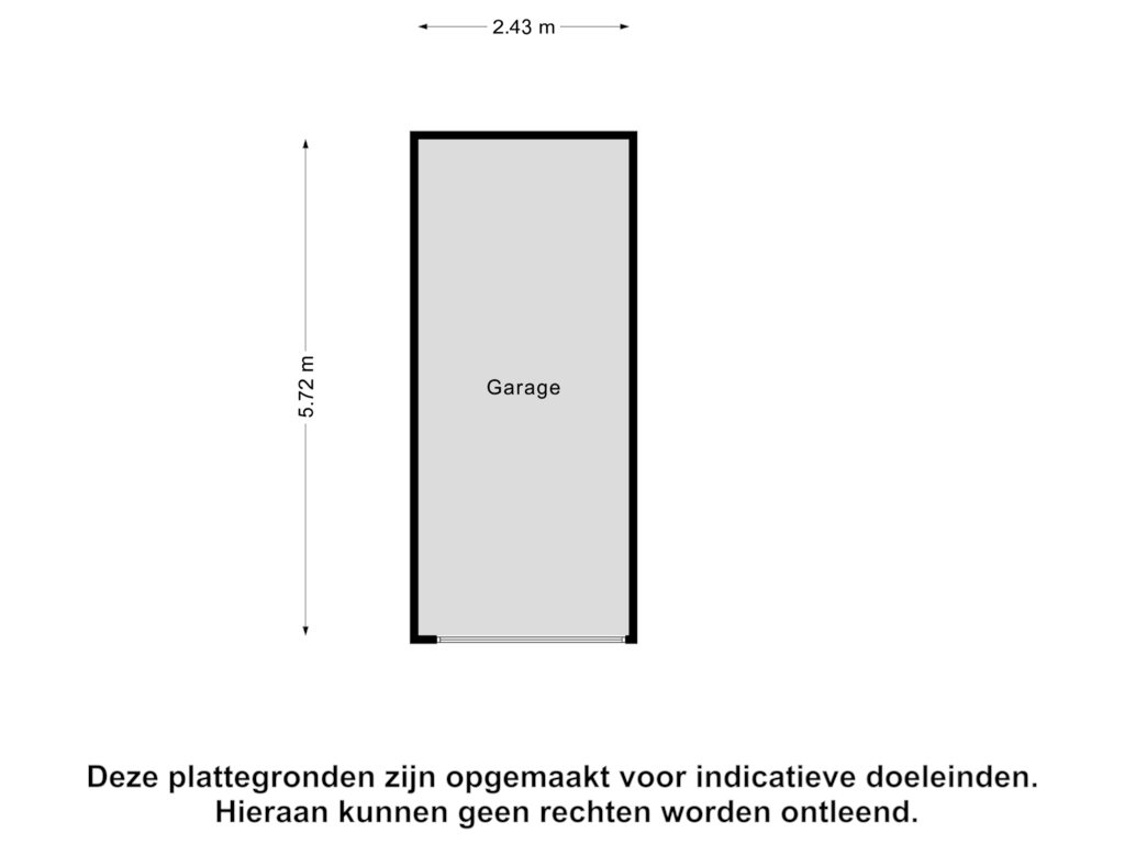 Bekijk plattegrond van Garage van van Kuijkstraat 11