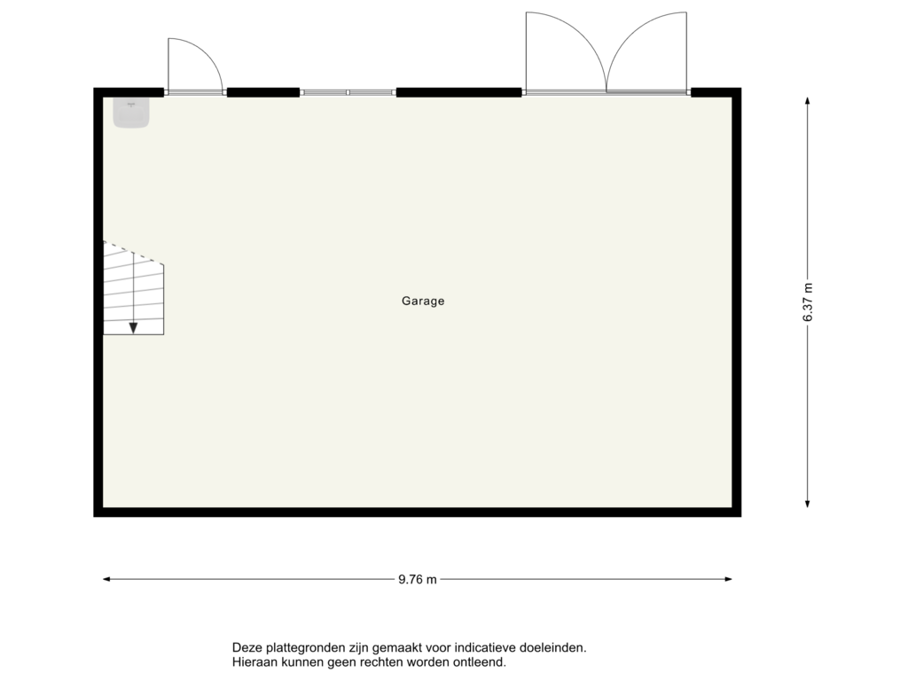 Bekijk plattegrond van Floor 1 van Hoofdstraat Oost 70