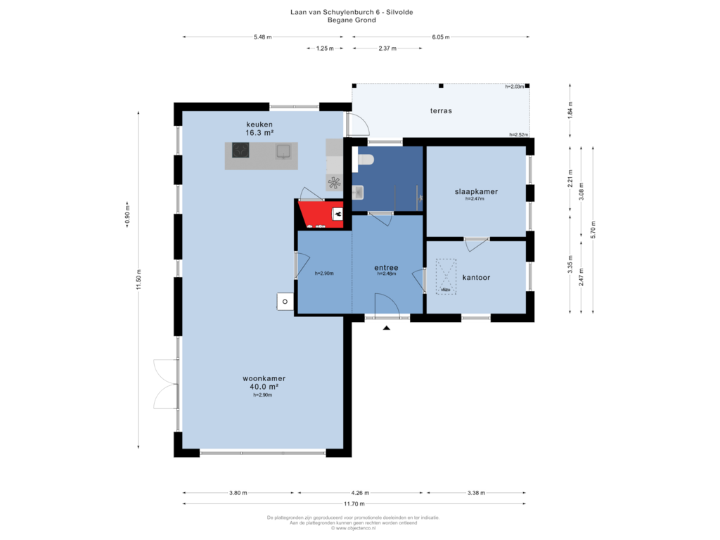 Bekijk plattegrond van BEGANE GROND van Laan van Schuylenburch 6