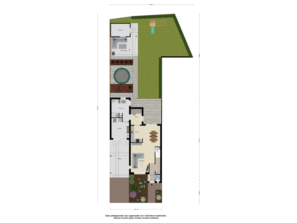 Bekijk plattegrond van Begane Grond-Tuin van Vicarieweg 68