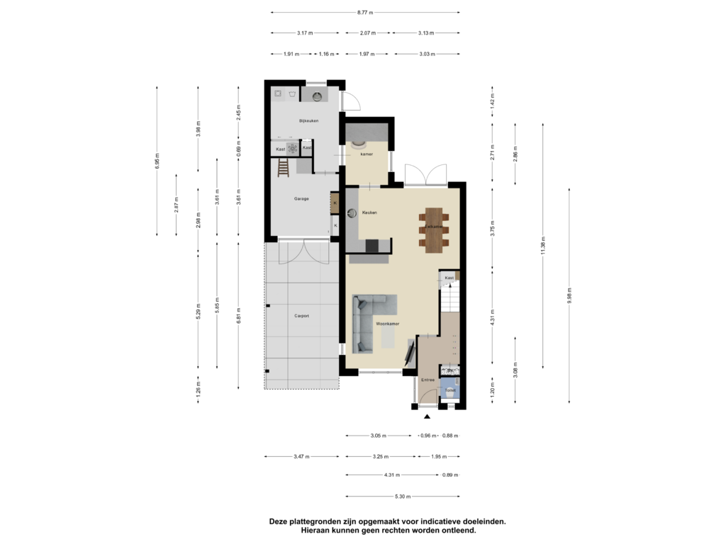 Bekijk plattegrond van Begane Grond van Vicarieweg 68