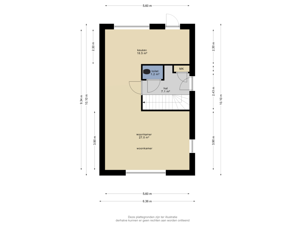 Bekijk plattegrond van Begane grond van Fazant