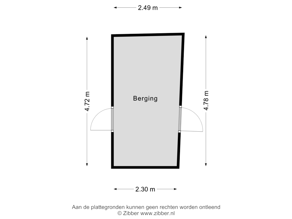 Bekijk plattegrond van Berging van Heezerweg 122