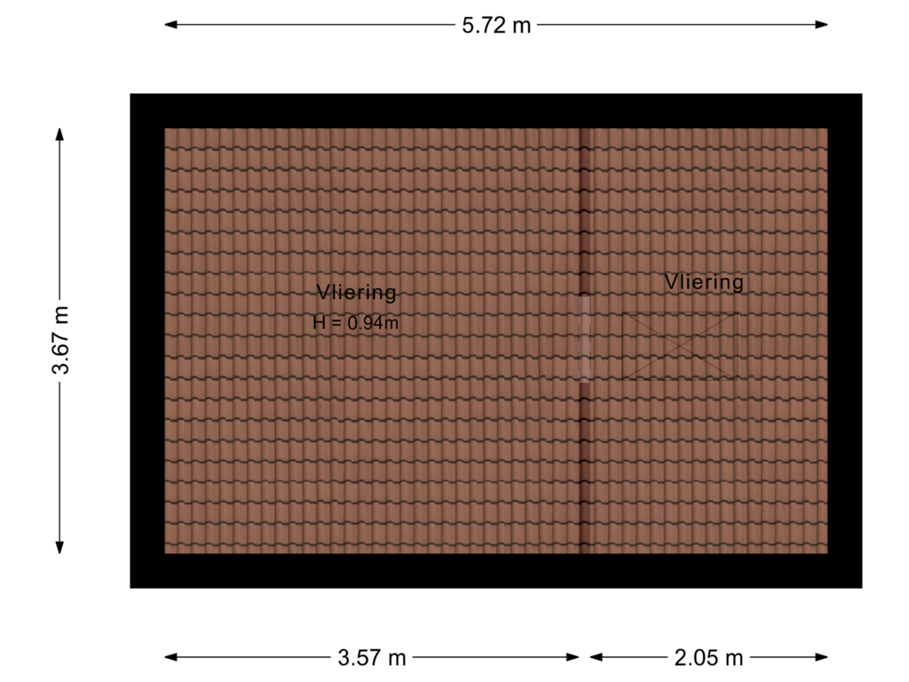 Bekijk plattegrond van Vliering van Burg Vogelaarstraat 21